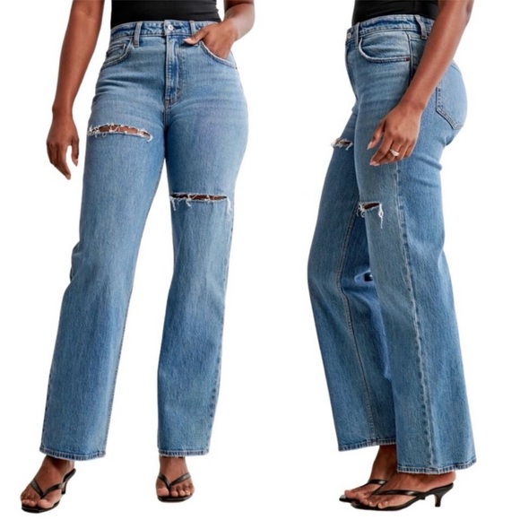 Abercrombie & Fitch Jeans Womens 26 2 Short 90s Relaxed High Rise - Picture 8 of 8